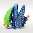 Mochila Escolar Infantil Com Capa de Chuva Dinossauro