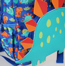 Mochila Escolar Infantil Com Capa de Chuva Dinossauro