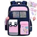 Mochila Escolar Ortopédica para Meninas com Chaveiro - CityBag