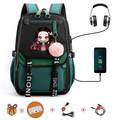 Mochila Escolar Nezuko - Com Entrada de Fone de Ouvido e USB + Brindes - CityBag