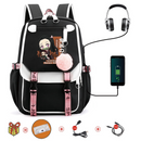 Mochila Escolar Nezuko - Com Entrada de Fone de Ouvido e USB + Brindes - CityBag