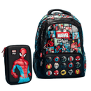 Mochila Infantil Marvel e Estojo Homem Aranha