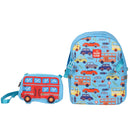 Mochila Escolar Infantil com Bolsa Extra Desenhos Animados