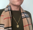 Pingente São Jorge Luxuoso Folheado Ouro 18k com 1 Ano de Garantia