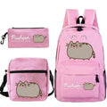 Kit Escolar Gato Pusheen - Mochila, Bolsa de Ombro e Estojo - CityBag
