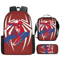Kit Escolar Infantil Homem Aranha: Mochila, Lancheira e Estojo
