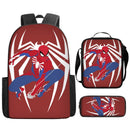 Kit Escolar Infantil Homem Aranha: Mochila, Lancheira e Estojo