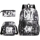 Kit Escolar Cristiano Ronaldo: Mochila, Lancheira e Estojo