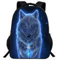 Mochila Escolar com Estampa de Lobo - CityBag