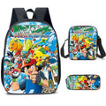 Kit Escolar Pokémon: Mochila, Bolsa de Ombro e Estojo