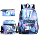 Kit Escolar Cristiano Ronaldo: Mochila, Lancheira e Estojo