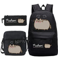 Kit Escolar Gato Pusheen - Mochila, Bolsa de Ombro e Estojo - CityBag