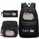 Kit Escolar Gato Pusheen - Mochila, Bolsa de Ombro e Estojo - CityBag