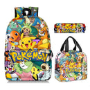 Kit Escolar 3 em 1 Pokémon: Mochila, Bolsa Térmica e Estojo