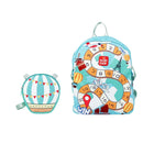 Mochila Escolar Infantil com Bolsa Extra Desenhos Animados