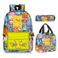 Kit Escolar 3 em 1 Pokémon: Mochila, Bolsa Térmica e Estojo