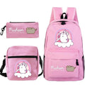 Kit Escolar Gato Pusheen - Mochila, Bolsa de Ombro e Estojo - CityBag