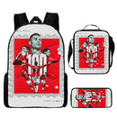Kit Escolar Infantil 3 Peças do Cristiano Ronaldo: Mochila, Bolsa de Ombro e Estojo