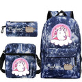 Kit Escolar Gato Pusheen - Mochila, Bolsa de Ombro e Estojo - CityBag