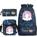 Kit Escolar Gato Pusheen - Mochila, Bolsa de Ombro e Estojo - CityBag