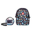 Mochila Escolar Infantil com Bolsa Extra Desenhos Animados