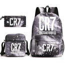 Kit Escolar Cristiano Ronaldo: Mochila, Lancheira e Estojo