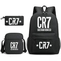 Kit Escolar Cristiano Ronaldo: Mochila, Lancheira e Estojo