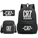 Kit Escolar Cristiano Ronaldo: Mochila, Lancheira e Estojo