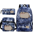 Kit Escolar Gato Pusheen - Mochila, Bolsa de Ombro e Estojo - CityBag