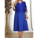 Vestido Bordado Rosa Duas Peças
