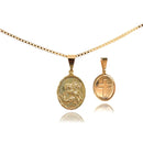Pingente São Jorge Luxuoso Folheado Ouro 18k com 1 Ano de Garantia