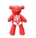 Mochila Escolar Urso Esqueleto 3D Punk de Couro - CityBag