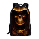 Mochila Escolar com Estampa de Caveira para Meninos - CityBag