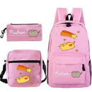 Kit Escolar Gato Pusheen - Mochila, Bolsa de Ombro e Estojo - CityBag
