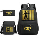 Kit Escolar Cristiano Ronaldo: Mochila, Lancheira e Estojo