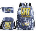 Kit Escolar Cristiano Ronaldo: Mochila, Lancheira e Estojo
