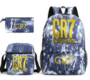 Kit Escolar Cristiano Ronaldo: Mochila, Lancheira e Estojo