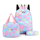 Conjunto Fashion 3 em 1: Mochila Escolar,  Lancheira e Estojo