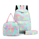 Conjunto Fashion 3 em 1: Mochila Escolar,  Lancheira e Estojo