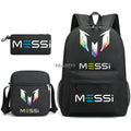 Kit Escolar do Messi Com 3 Peças - Mochila, Bolsa de Ombro e Estojo