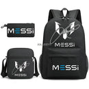 Kit Escolar do Messi Com 3 Peças - Mochila, Bolsa de Ombro e Estojo