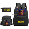 Kit Escolar do Messi Com 3 Peças - Mochila, Bolsa de Ombro e Estojo