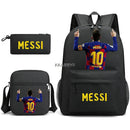 Kit Escolar do Messi Com 3 Peças - Mochila, Bolsa de Ombro e Estojo
