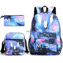 Kit Escolar do Messi Com 3 Peças - Mochila, Bolsa de Ombro e Estojo
