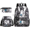 Kit Escolar do Messi Com 3 Peças - Mochila, Bolsa de Ombro e Estojo