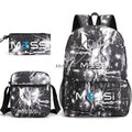 Kit Escolar do Messi Com 3 Peças - Mochila, Bolsa de Ombro e Estojo