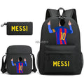 Kit Escolar do Messi Com 3 Peças - Mochila, Bolsa de Ombro e Estojo