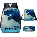 Kit Escolar Godzilla - Mochila, Bolsa de Ombro e Estojo