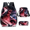 Kit Escolar Godzilla - Mochila, Bolsa de Ombro e Estojo