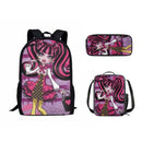 Kit Escolar Infantil Monster High - Mochila, Lancheira Térmica e Estojo